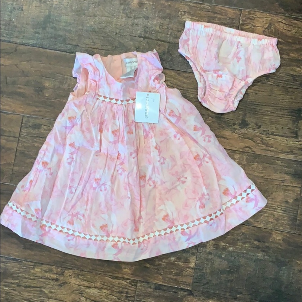 NWT Savannah Baby Dress w/ Bloomers